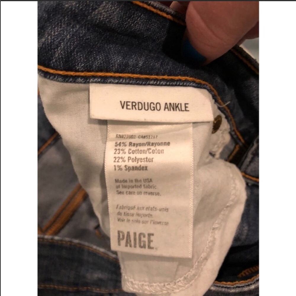 Anthropologie PAIGE Verdugo Destructed Skinny Jean - Picture 4 of 6